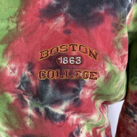Champion Reverse Weave Boston College Tie Dye Sweatshirt XX-Large Cotton Blend - Picture 3 of 5
